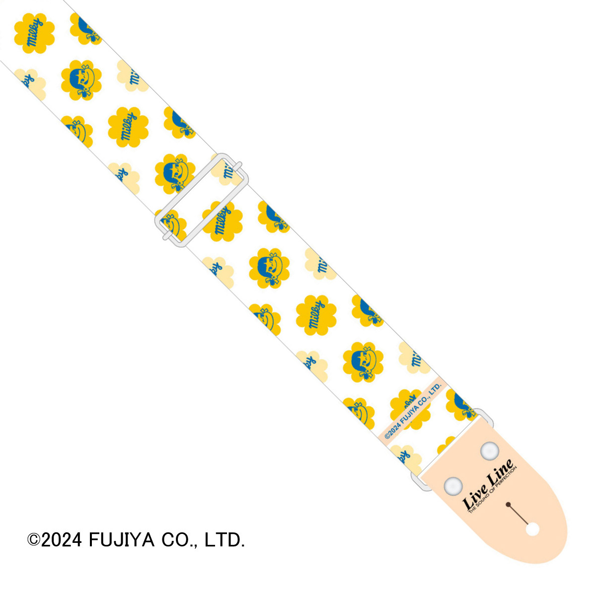 50ミリ幅ストラップ　LPS-32YL ペコちゃんコラボ　ミルキー/イエロー