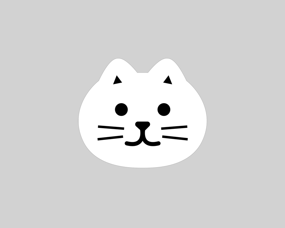 ネコ型マイクロファイバー・バックルガード　【メール便対応】