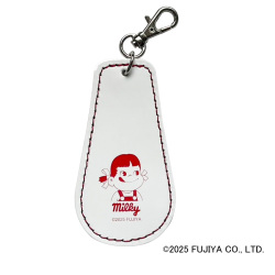 本革ピックホルダー　LPL-2 ペコちゃんコラボ　ミルキー/2枚収納