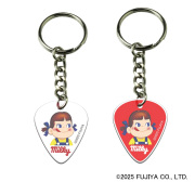 ギターピックキーチェーン LPRK800 ペコちゃんコラボ ミルキー