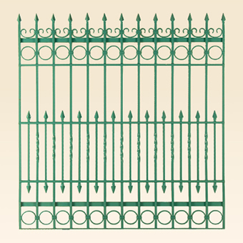 アートロートアルミ＆アイアンフェンス RF-01　Ｗ1400×Ｈ1520