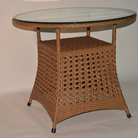 ラタン調ラウンドテーブルVLT24　【送料無料】