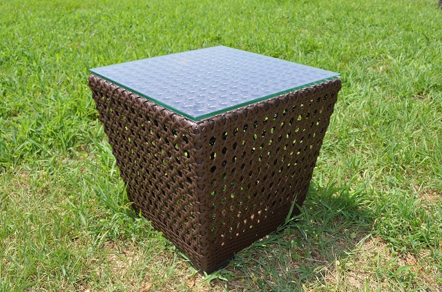 ガーデンファニチャー　ラタン調　サイドテーブル　45cm【送料無料】