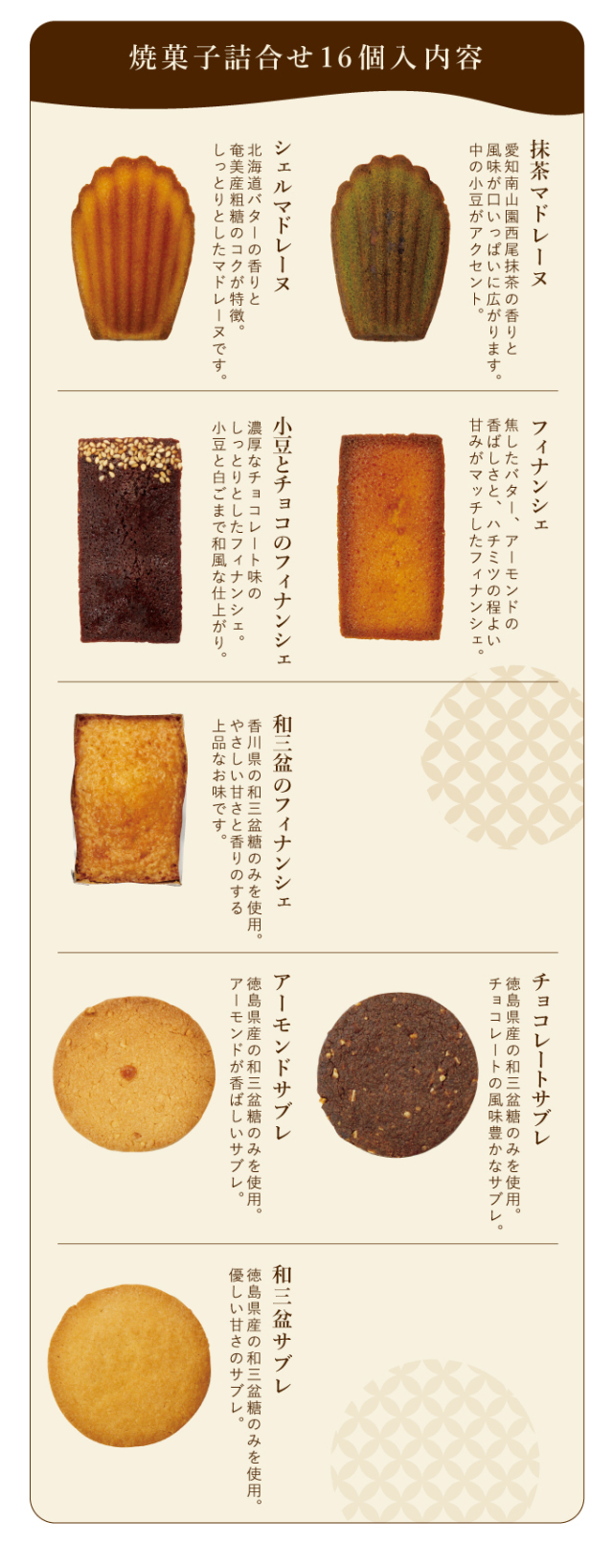 焼菓子詰め合わせb 16個入