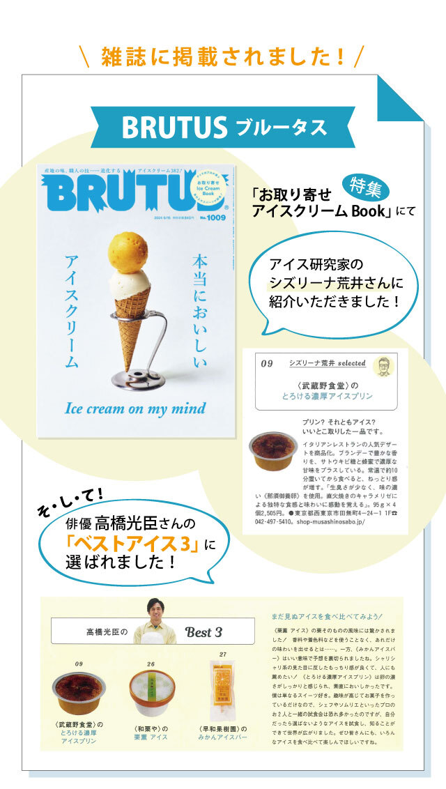 とろける濃厚アイスプリン