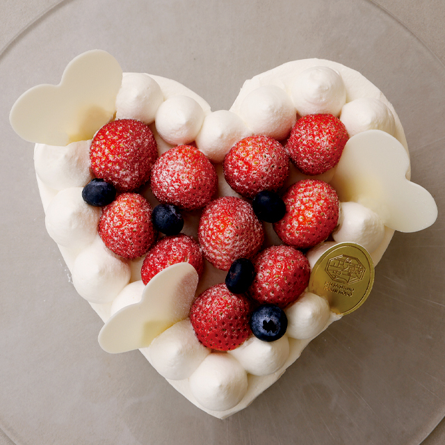 武蔵野茶房ハートショートケーキ