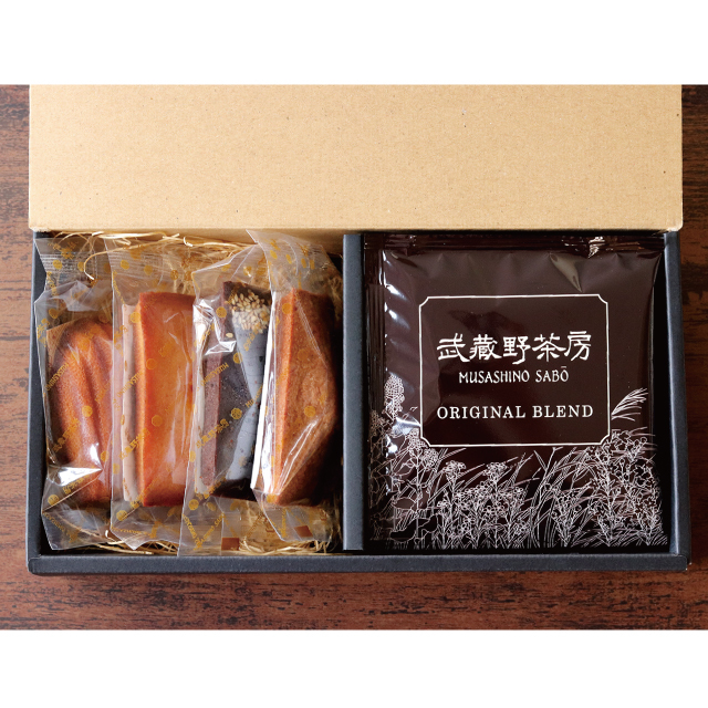 人気焼菓子4種の詰合せ&武蔵野茶房オリジナルブレンドドリップ珈琲