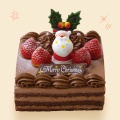 〈クリスマスケーキ〉クリスマスチョコレートケーキ