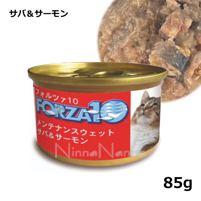フォルツァ10/メンテナンスウエット缶/サバ＆サーモン/85g
