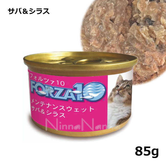 フォルツァ10/メンテナンスウエット缶/サバ＆シラス/85g