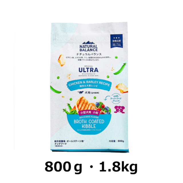 ナチュラルバランス/【DOG】/オリジナルウルトラ/鶏肉＆大麦レシピ 小粒代表画像