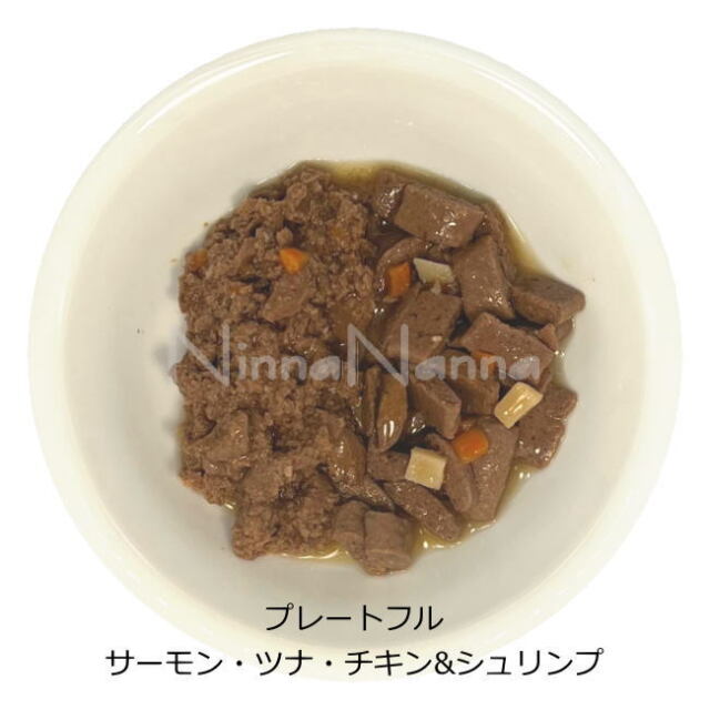 ナチュラルバランス/プレートフル/サーモン・ツナ・チキン＆シュリンプ中身