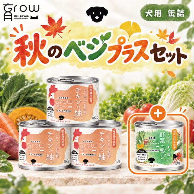 秋のベジプラスセット 犬用 缶 メイン画像