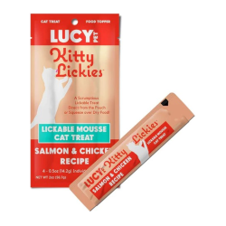 ルーシーペットプロダクツ/リッキーズ　キャットムース/サーモン＆チキン(新鮮なサーモンとチキン)/14.2g×4本