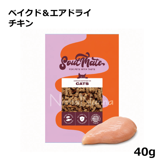 ソウルメイト　猫　ベイクドエアドライ　チキン　40ｇ_1