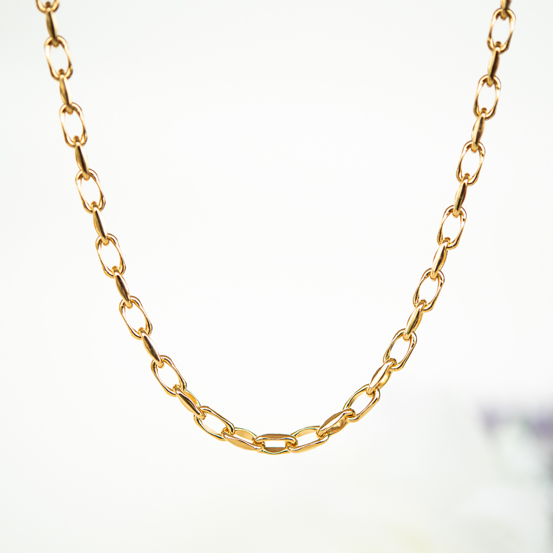 【MONPOTE】ネックレス シルバー925 K18イエローゴールドコーティング ロジウムコーティング