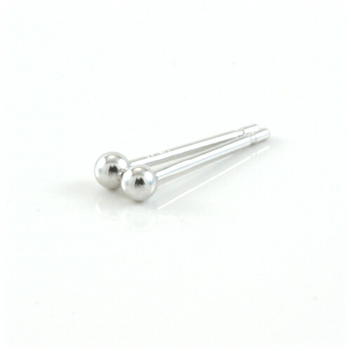 【１点限り 特別価格 】ピアス K14ホワイトゴールド　2ミリ丸玉