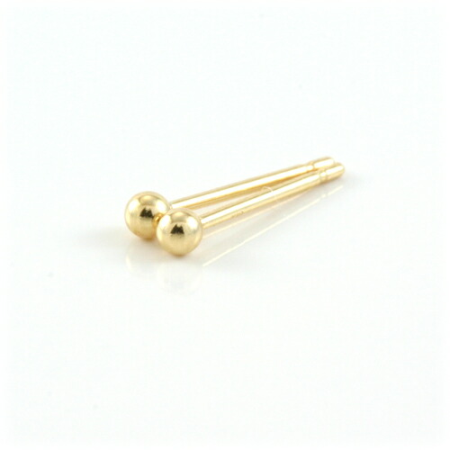 ピアス K18イエローゴールド 2mm丸玉