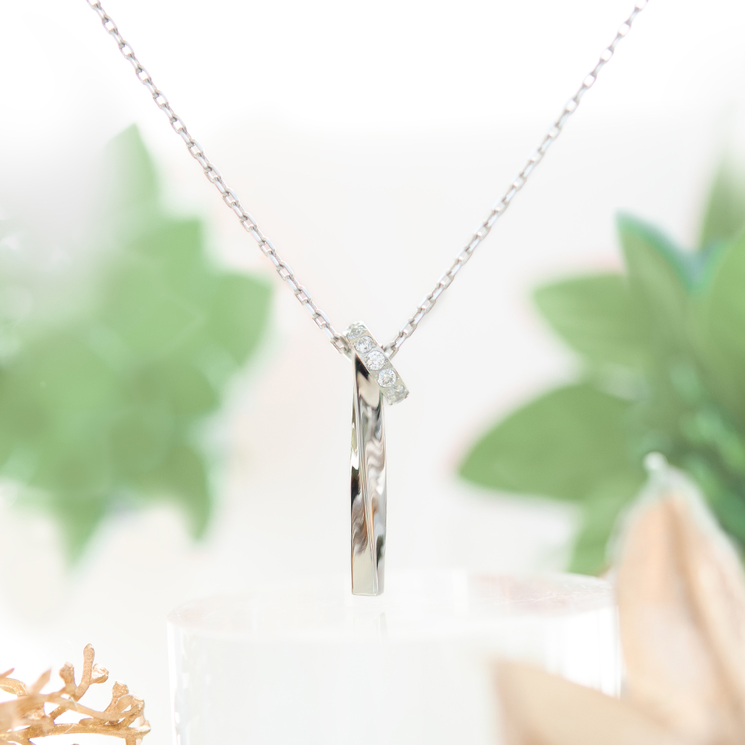 ネックレス サージカルステンレス キュービックジルコニア