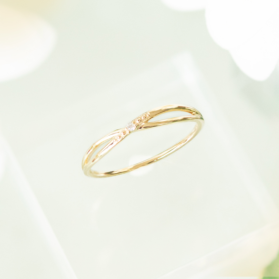 【2025 Christmas gift collection】リング K10イエローゴールド ダイヤモンド