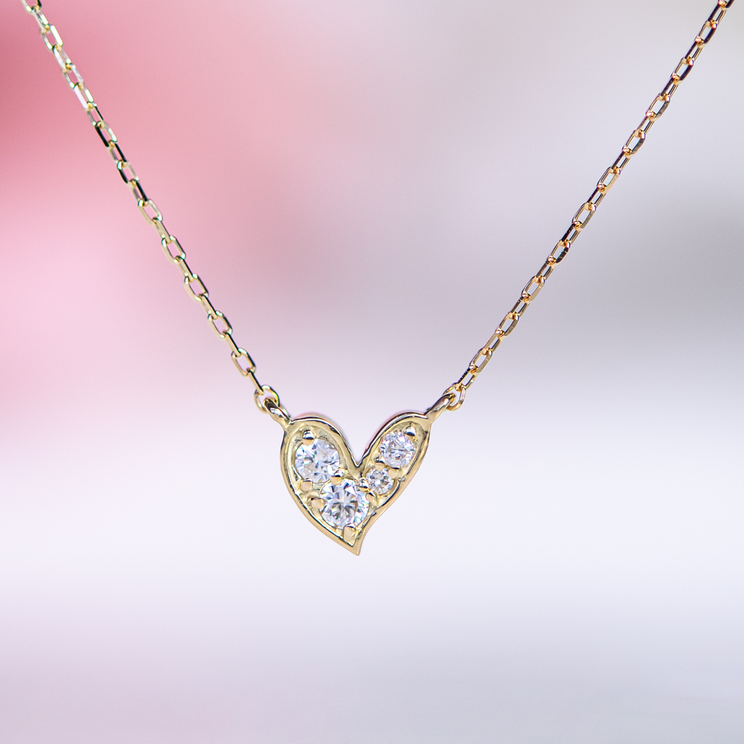 ネックレス K18イエローゴールド ダイヤモンド