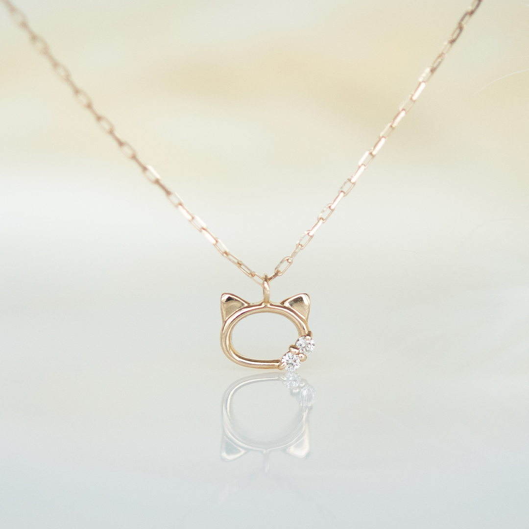 ネックレス K10イエローゴールド ダイヤモンド