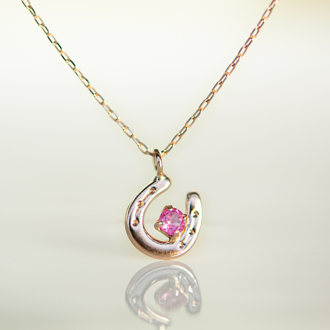ネックレス K10ピンクゴールド ピンクトルマリン