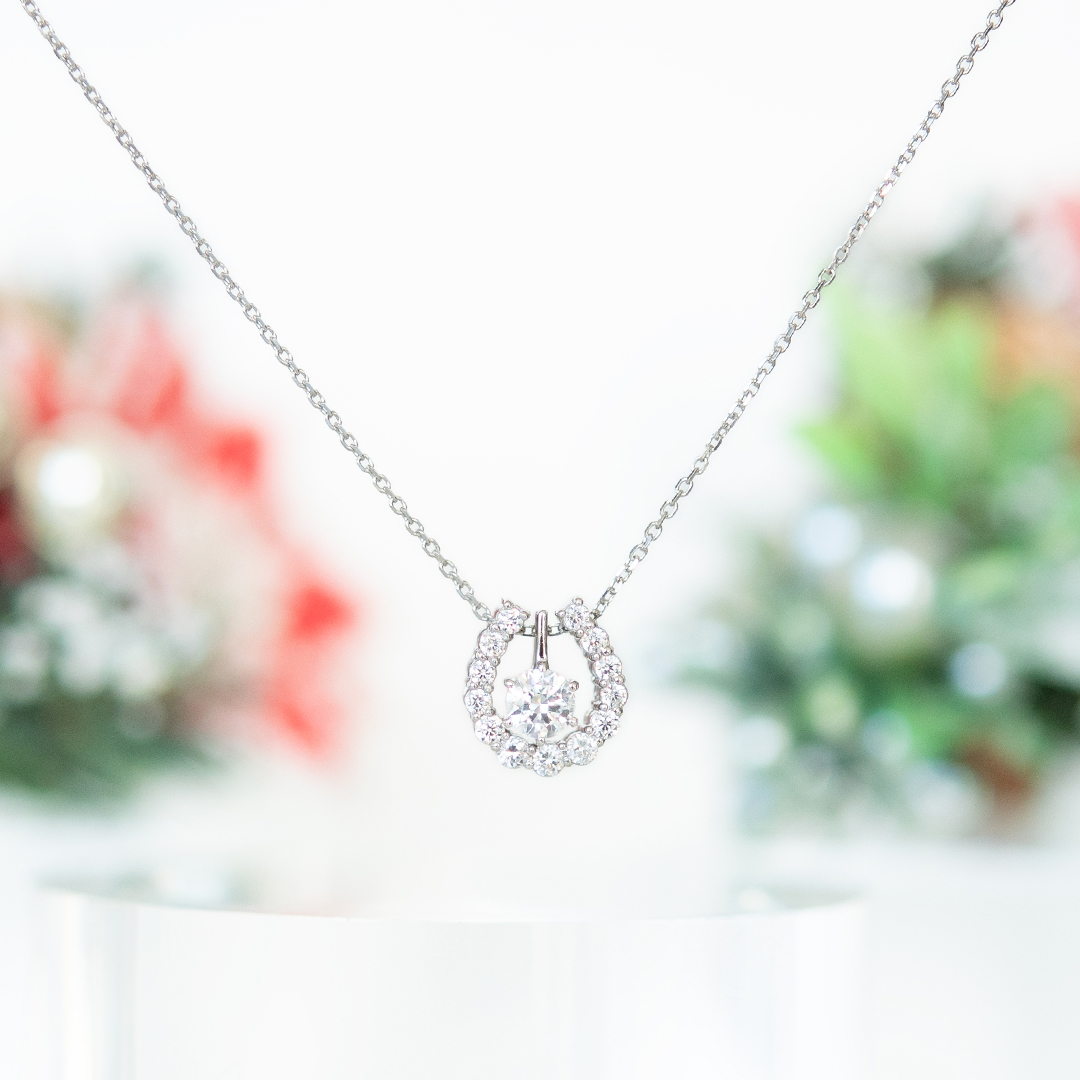 【2025 Christmas gift collection】ネックレス シルバー925 ロジウムコーティング キュービックジルコニア