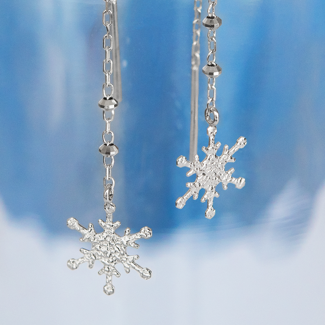 アメリカンピアス K10ホワイトゴールド(雪の結晶)[6251200105]