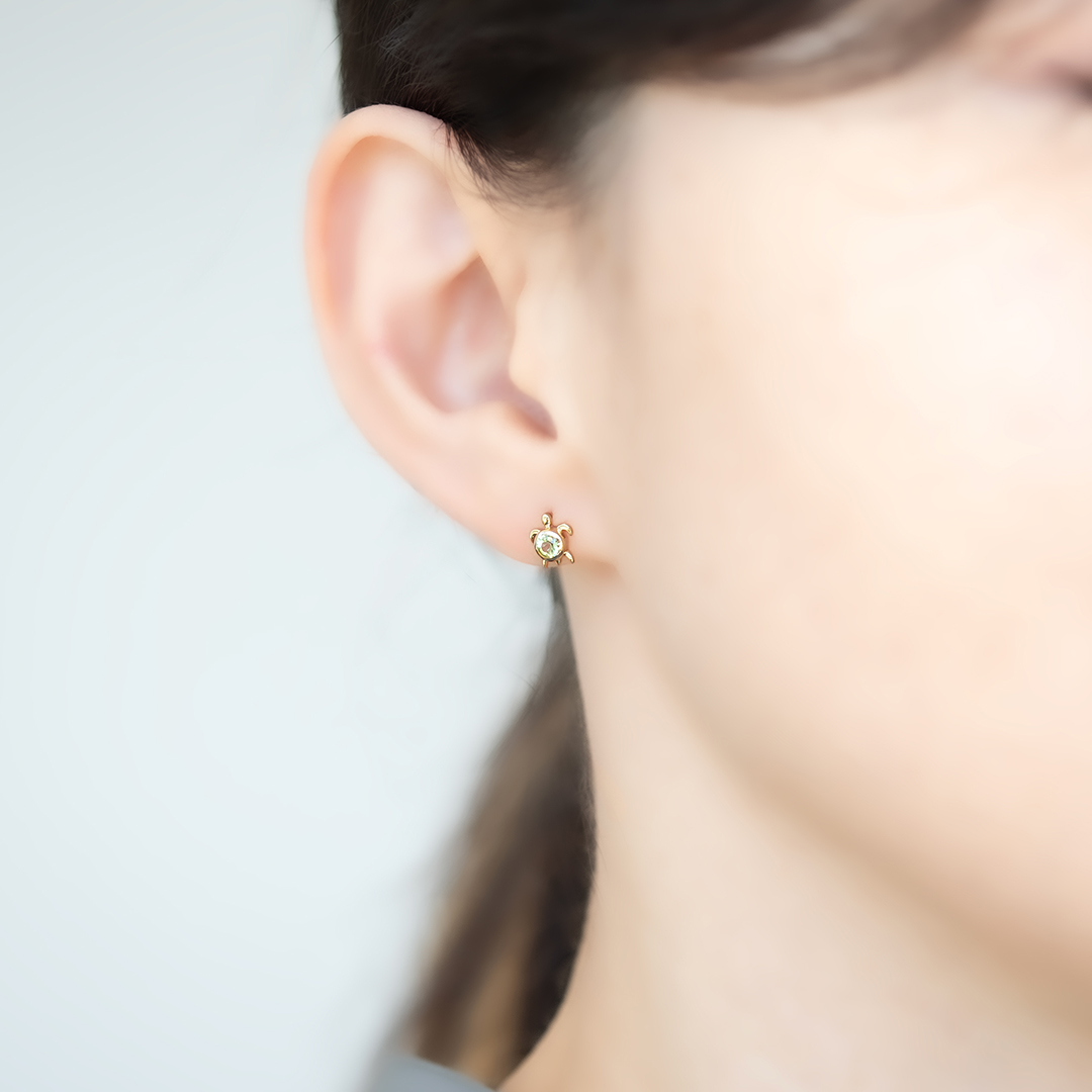 【在庫限り 特別価格】ピアス K10イエローゴールド ペリドット