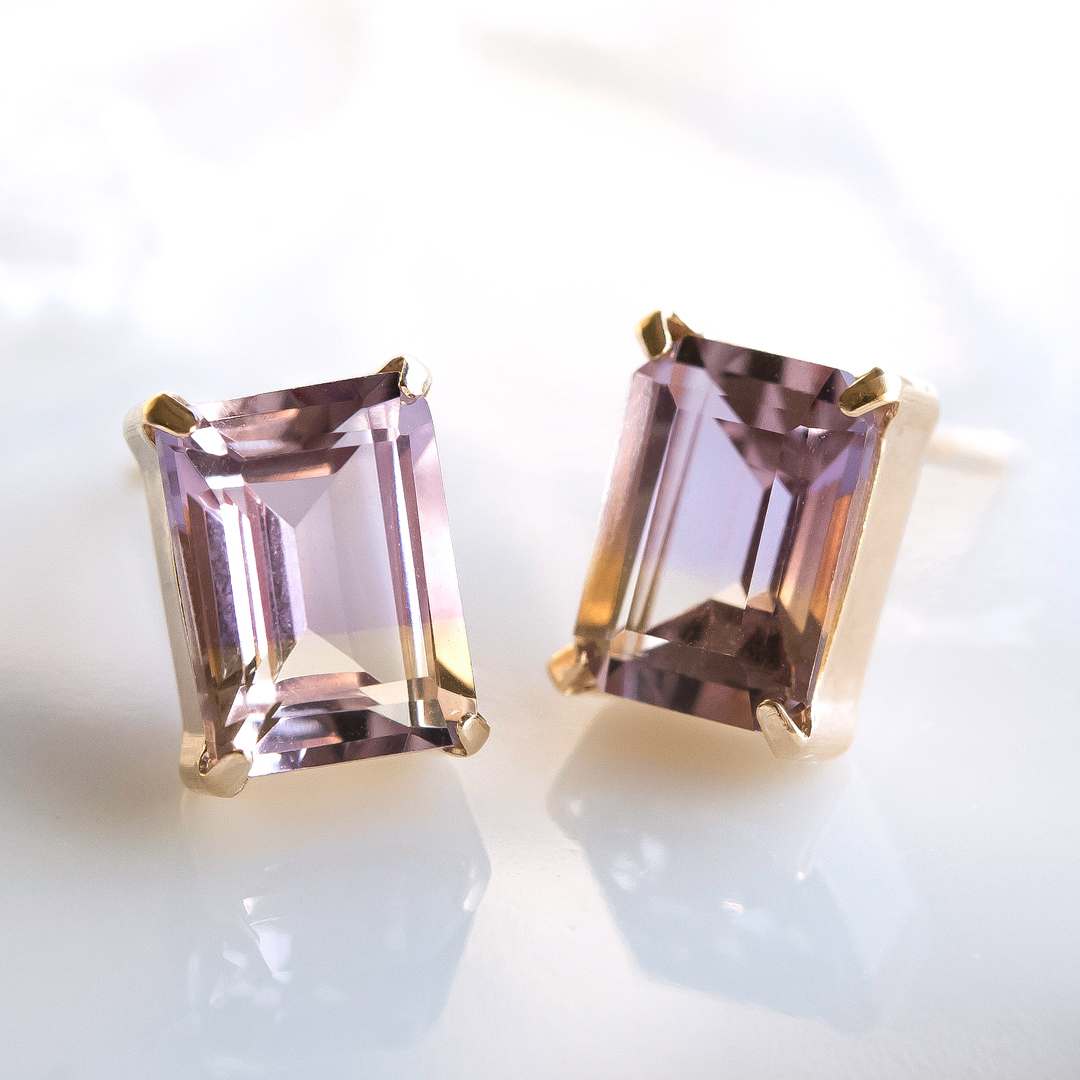 ピアス K10イエローゴールド アメトリン アクセサリーPePe オンライン