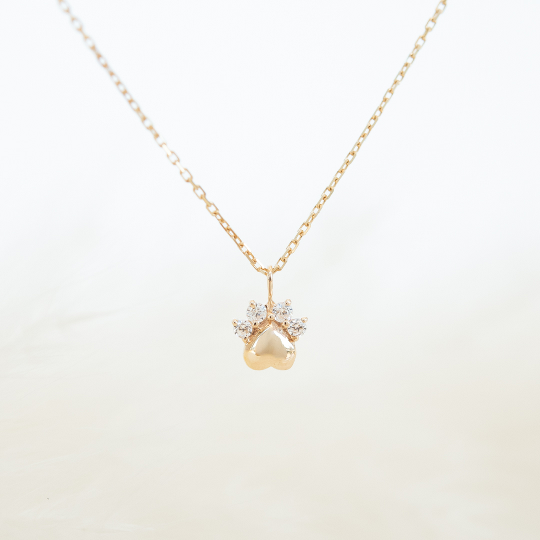 ネックレス K10イエローゴールド キュービックジルコニア