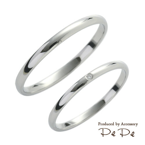 【ペアセット】マリッジリング プラチナ900 ダイヤモンド