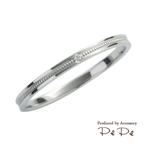 【単品】マリッジリング プラチナ ダイヤモンド