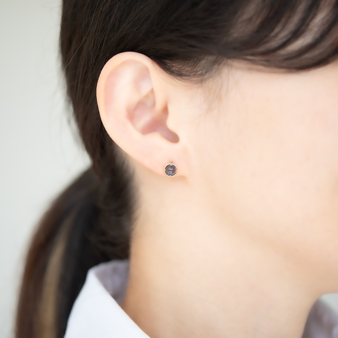 【在庫限り 特別価格】ピアス K10イエローゴールド ロンドンブルートパーズ