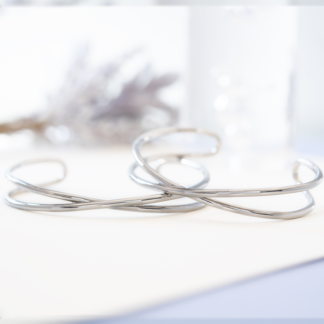 【ペアセット】バングル ステンレススチール
