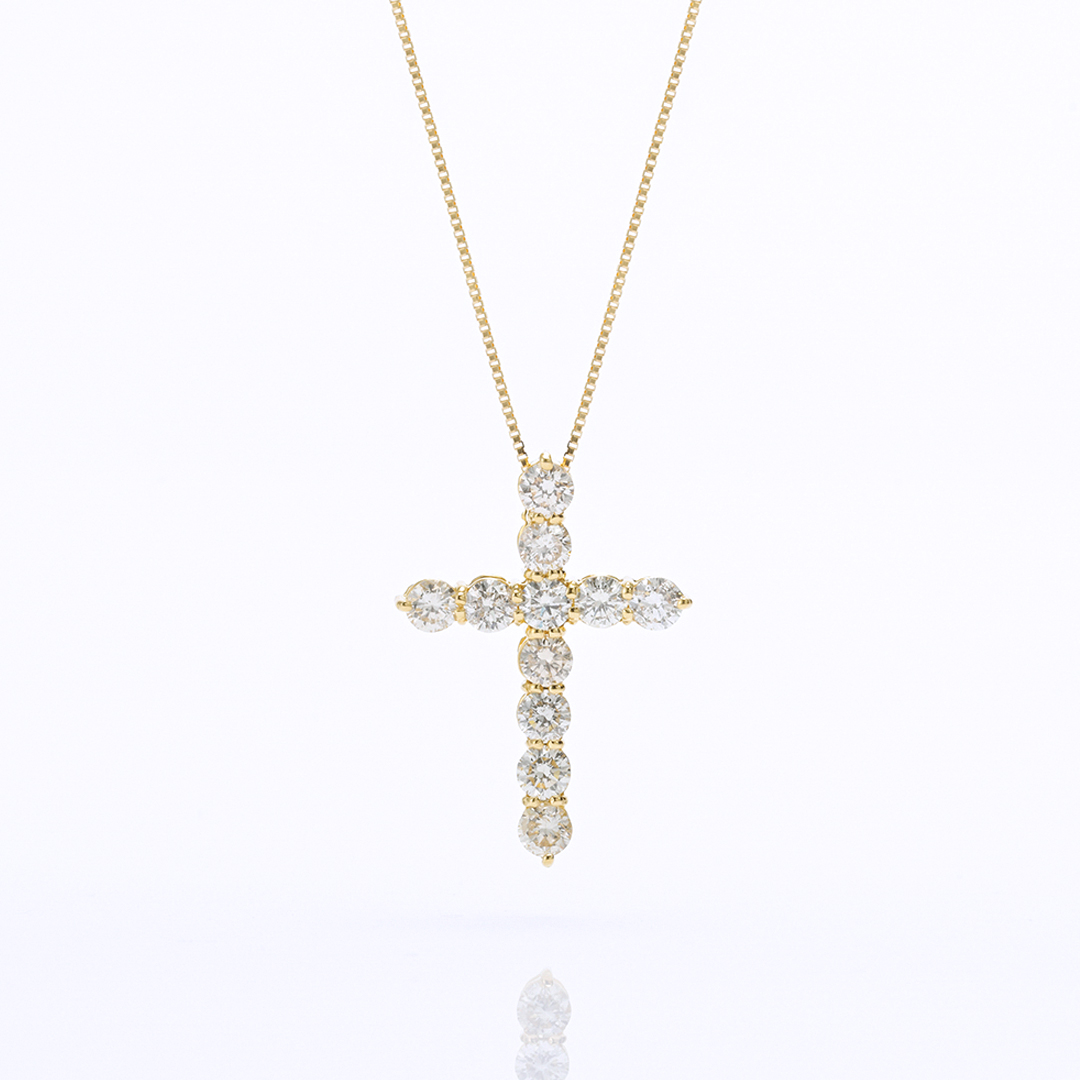 【在庫限り 特別価格】ネックレス K18イエローゴールド ダイヤモンド