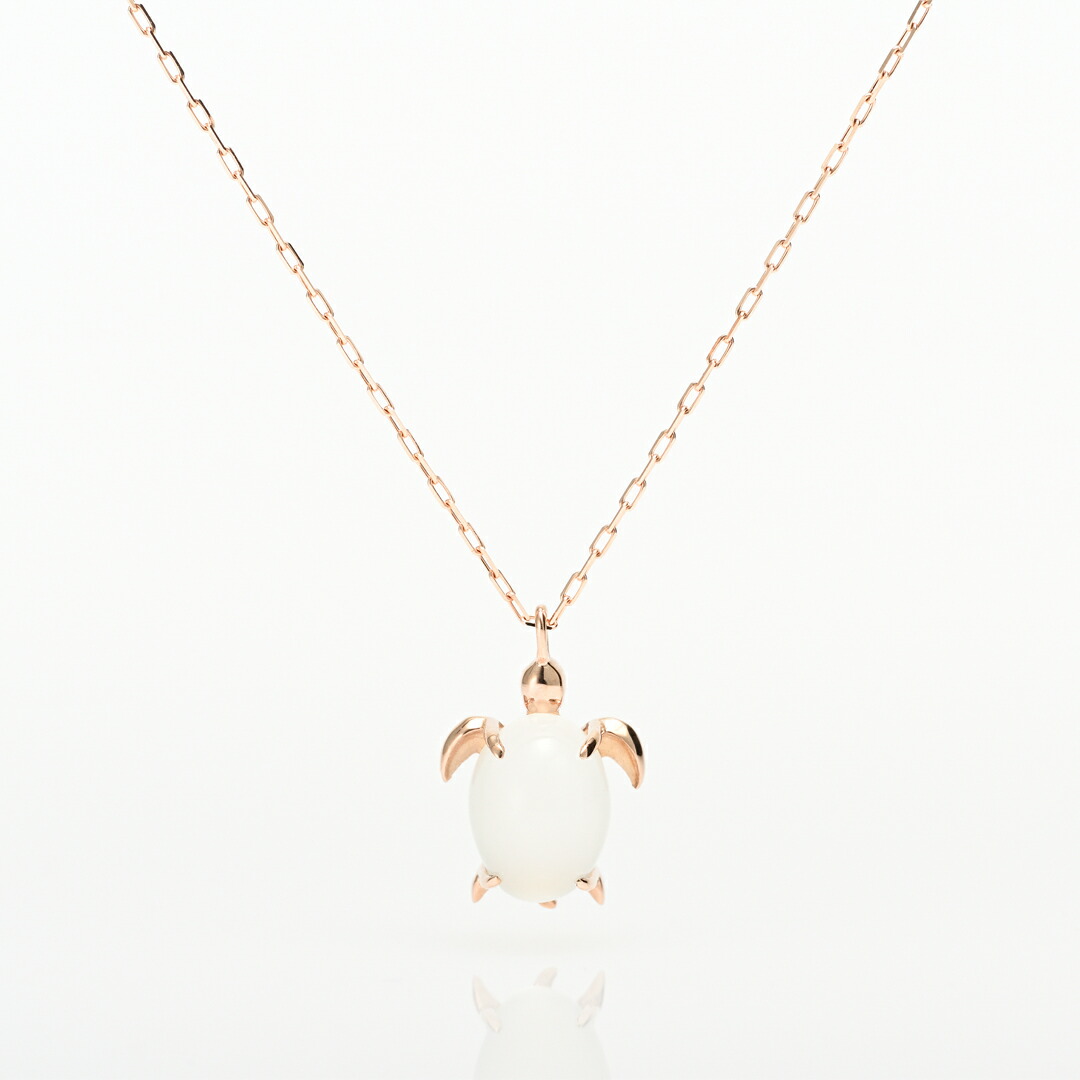 ネックレス K10ピンクゴールド ムーンストーン