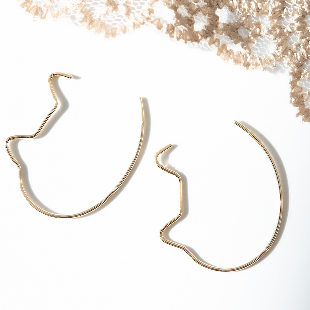 フックピアス K10イエローゴールド