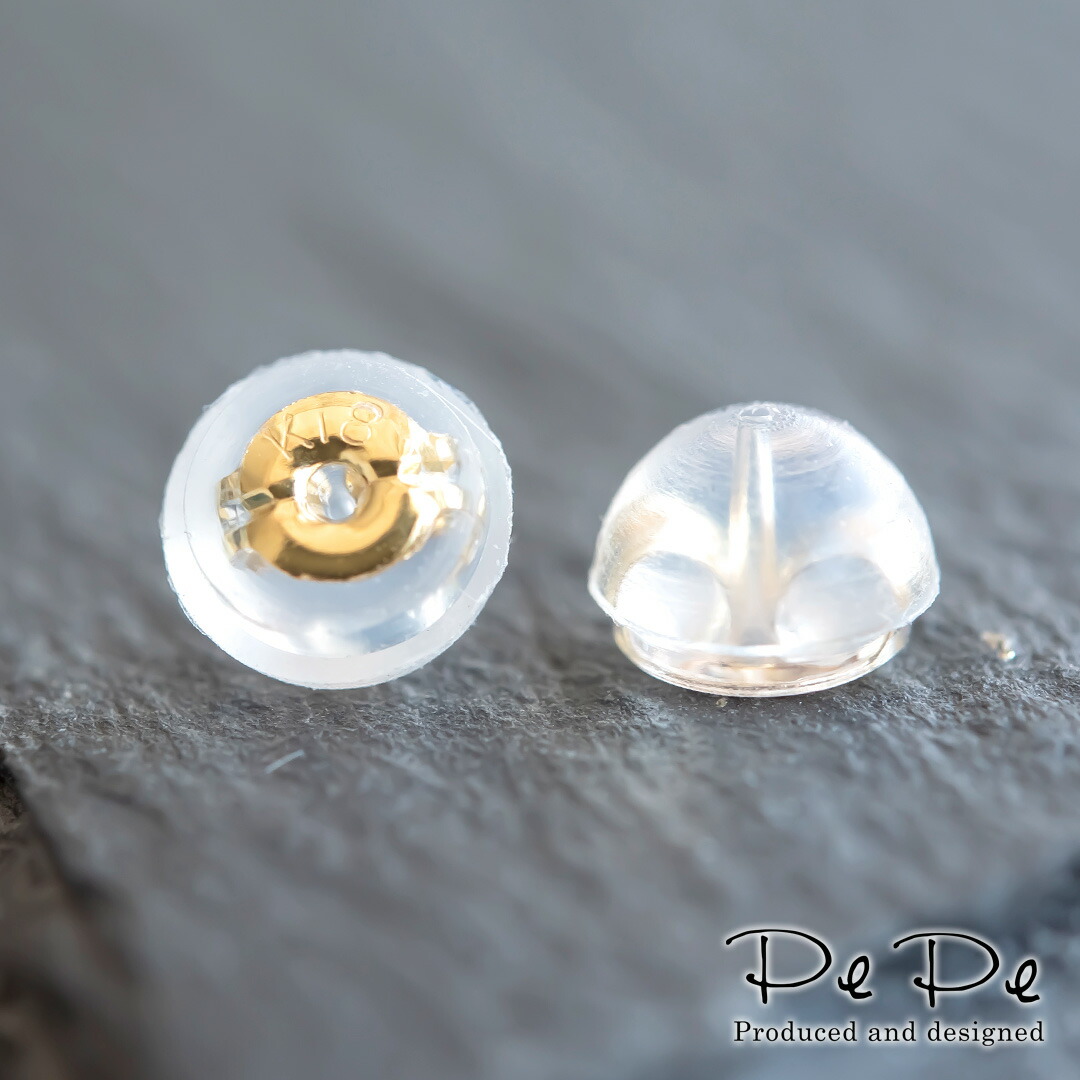 キャッチ K18イエローゴールド シリコン