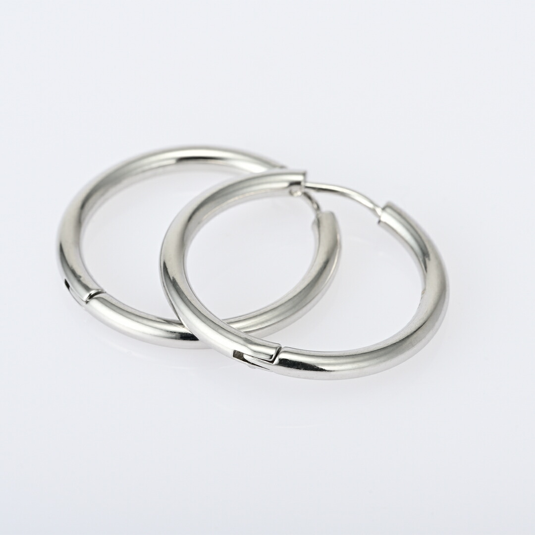 中折れピアス ステンレススチール フープタイプ(中折れ)(フープピアス)[7548800156]