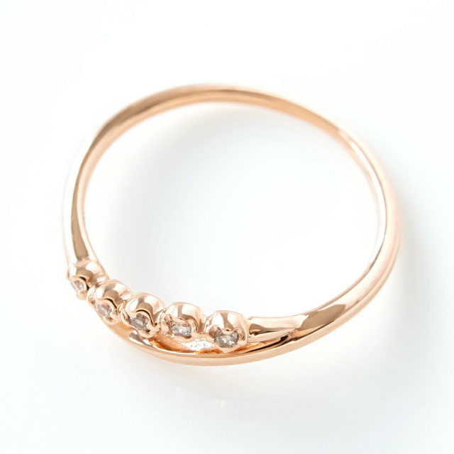 ピンキーリング K10ピンクゴールド ダイヤモンド アクセサリーPePe