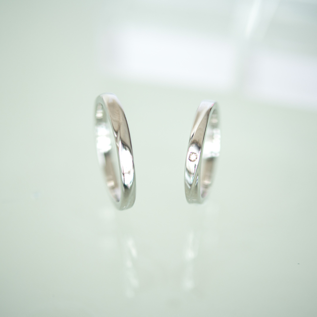 の*ん様 アクセサリーPePe pt900 パール 7mm ダイヤ0.04ct アクセサリーPePe pt900 パール 7mm ダイヤ0.04ct 15号（リング