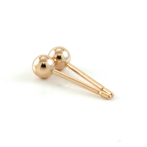 大特価！！K18 丸玉　ピアス　3mm 3ミリ TRIDEA JEWELRY k18 丸玉ピアス 2mm 両耳 1ペア 18金 丸玉