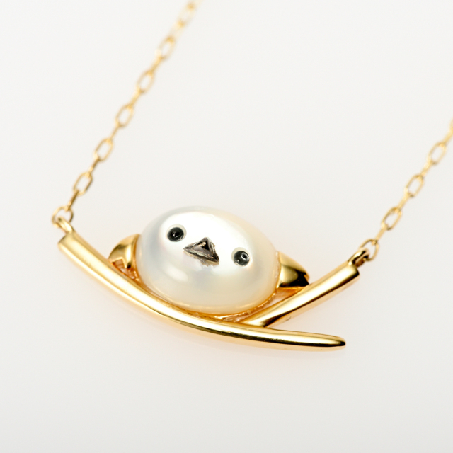 ネックレス K10/K18イエローゴールド シェル(JLージュエルー)(野生動物