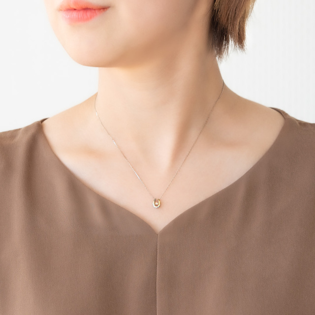 ネックレス プラチナ K18イエローゴールド K18ピンクゴールド  