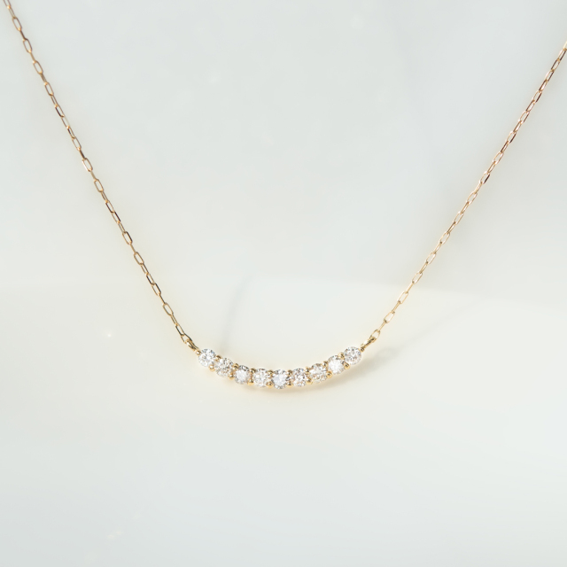 ネックレス K18イエローゴールド ダイヤモンド