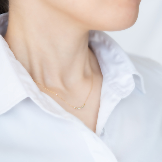 ネックレス K18イエローゴールド ダイヤモンド アクセサリーPePe