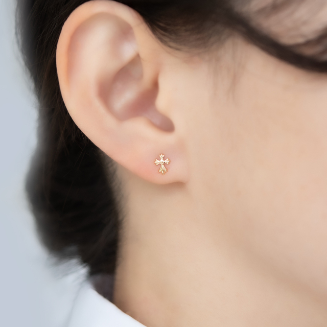 PAS TIERRA K10 ワープカールピアス Ray ゴールド ピアス ピアス K10イエローゴールド アクセサリーPePe オンラインストア