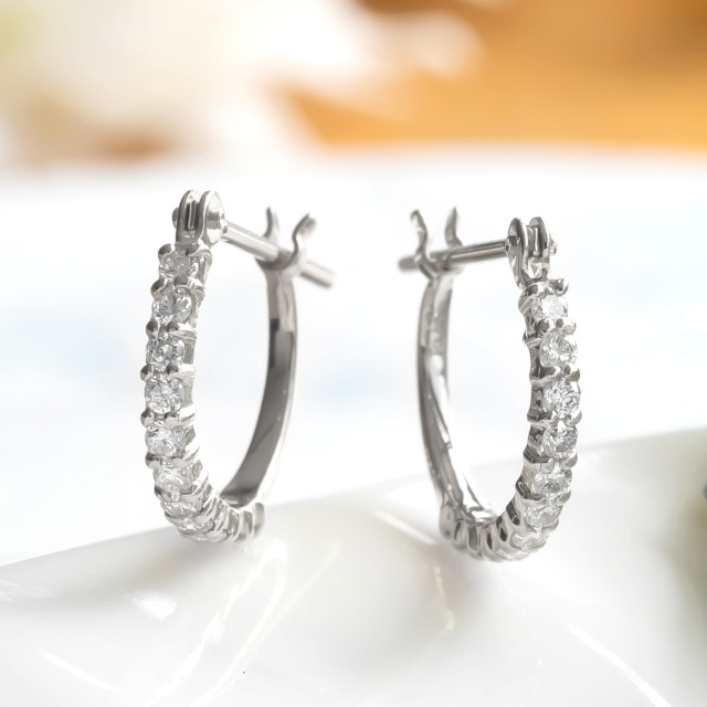 スナップピアス プラチナ900 ダイヤモンド合計0.2ct（4月誕生石) [5751140111]